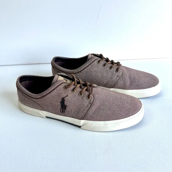 Polo Ralph Lauren Men’s Faxon Canvas Sneaker • Size 13D • Brown • Casual - Picture 14 of 14